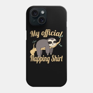 Sloth Napping Shirt Sleeping Gift Phone Case