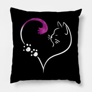 Valentines cat Pillow