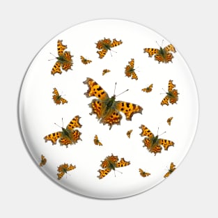 Comma  butterfly art work Pin