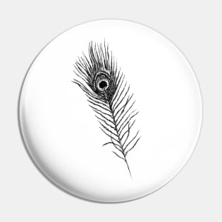 Peacock Feather Pin