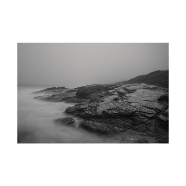 Foggy Beach by jswolfphoto