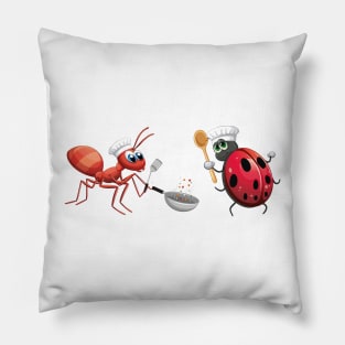 ants, insects (cooks) Pillow