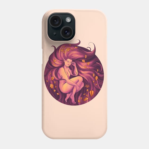 Nature Goddess - Autumn Phone Case by Molly11