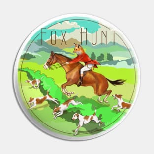 Fox Hunt Pin