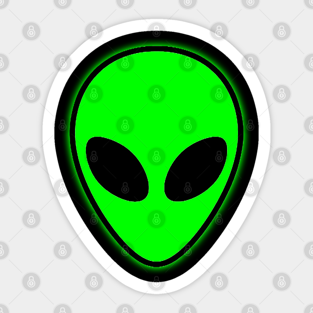 Alien Head - Alien - Sticker