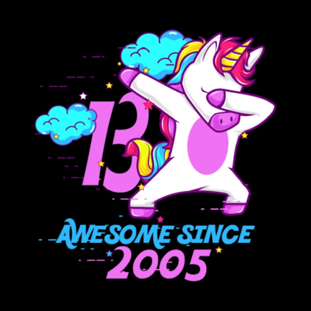 Dabbing Unicorn - Awesome since 2005 by Xizin Gao