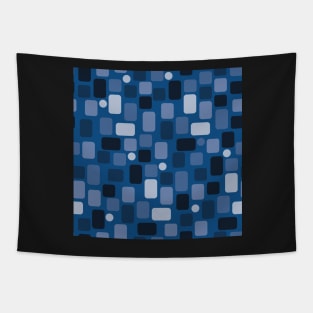 Small rectangles classic blue Tapestry