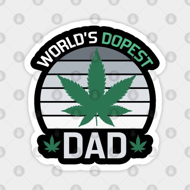 worlds dopest dad Magnet by DragonTees