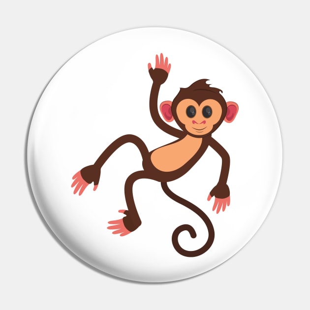 Cute monkey Pin by FunnyMoonCosmic