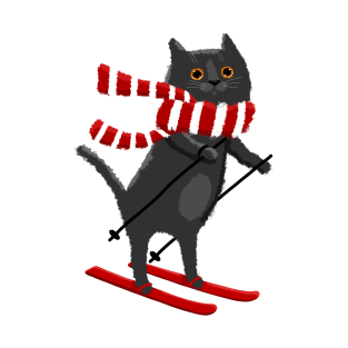 Kitty Hitting the Slopes T-Shirt