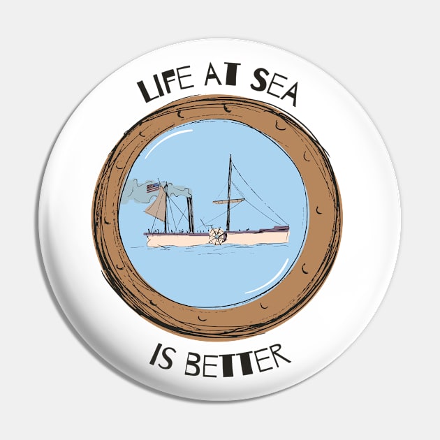 Life at sea is better Vintage boat design Pin by JulioCastro