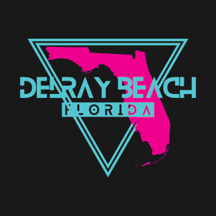 Delray Beach Florida Retro Triangle FL T-Shirt