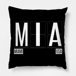 MIA - Miami Florida Airport Code Souvenir or Gift Shirt Pillow