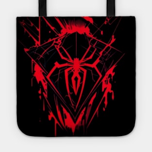 Red Neon Arachnophobia Tote