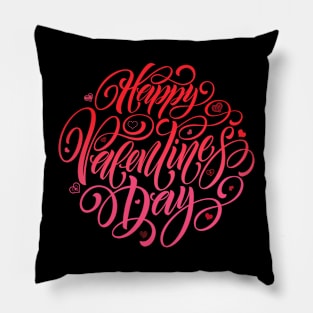 Happy Valentine's Day Ombre Pillow