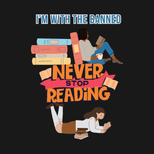 I'm with the banned Sweatshirt, Books, Teacher Librarian T-Shirt