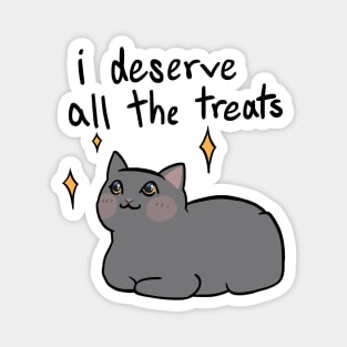 Give Me Treats (black text) Magnet