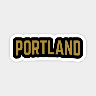 Portland City Typography Magnet