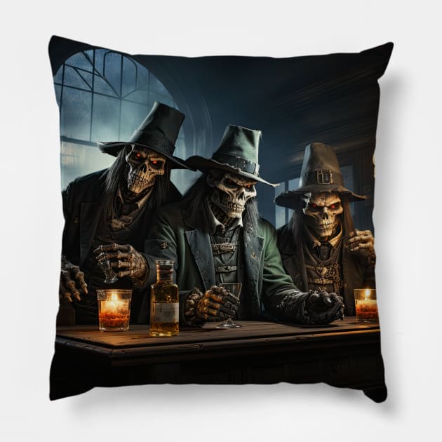 Cursed Witch hunters Pillow by seantwisted