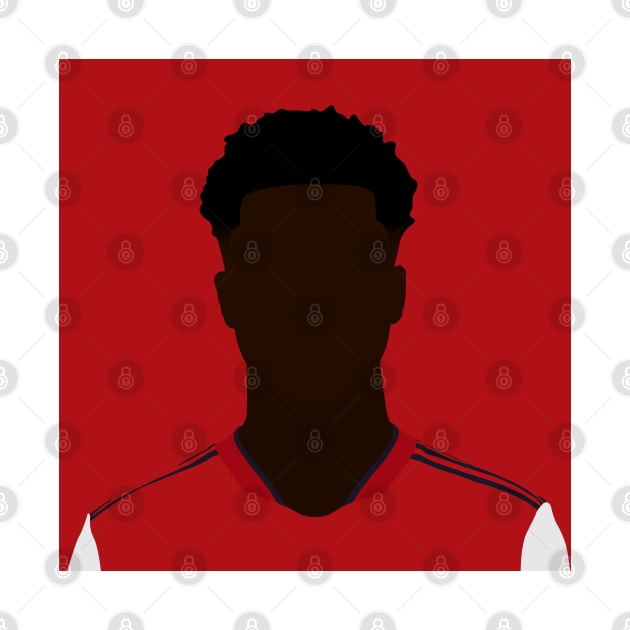 Bukayo Saka Minimalistic Face Art by GotchaFace