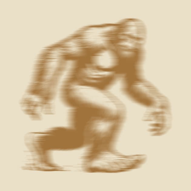 Blurry Bigfoot by Randy Wormhole