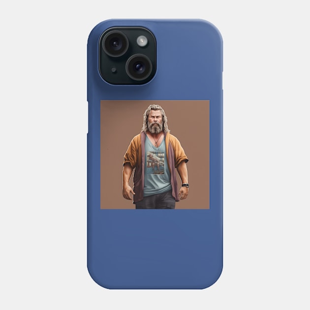 Fat Thor Dude Phone Case by Grassroots Green