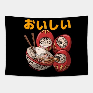 Kawaii Ramen Daruma Dolls Tapestry