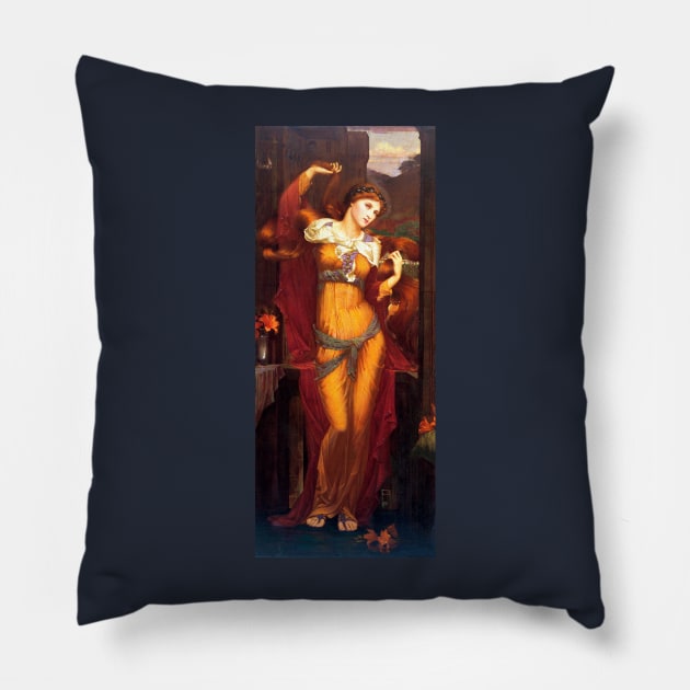 Morgan la Fay - John Spencer Stanhope Pillow by forgottenbeauty