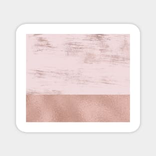 Rose gold street concrete II Magnet