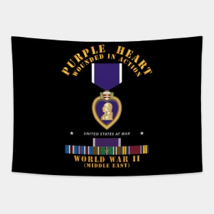 Purple Heart - WIA w WWII SVC w Purple Heart - Middle East Tapestry