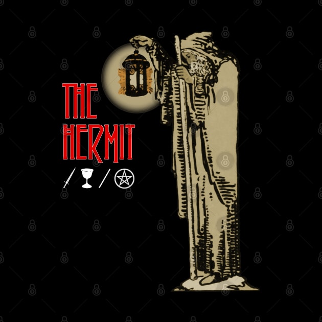 The Hermit Tarot Card - 70s Rock Parody by Occult Designs