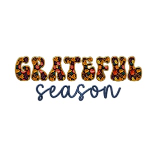 Grateful Season Autumn Fall Embroidered Style 3 T-Shirt