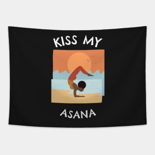 Kiss My Asana Tapestry