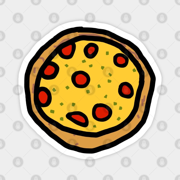 Food for Pizza Pi Day Magnet by ellenhenryart