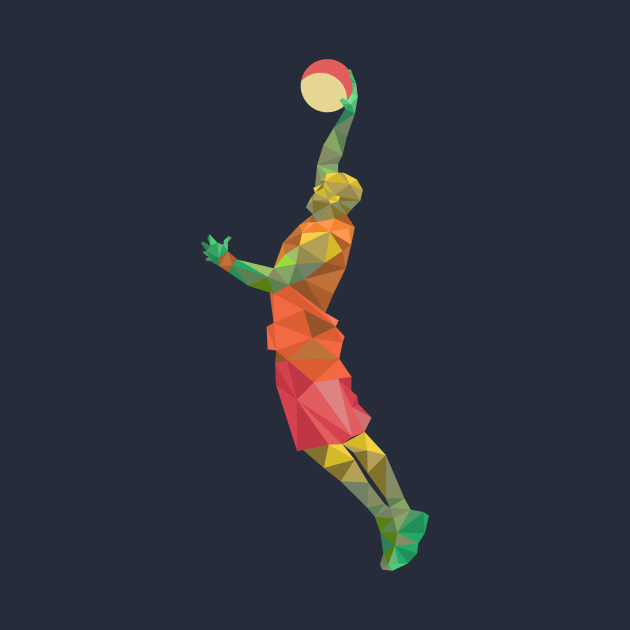 Polygon Basketball Super Dunk by Printaha