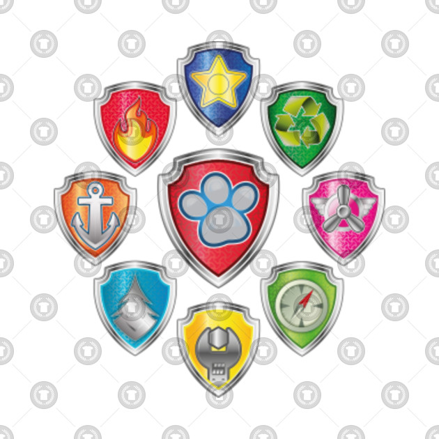 Paw Patrol Badges - Paw Patrol - Tapestry | TeePublic