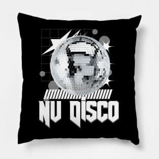 NU DISCO - ball (white) Pillow