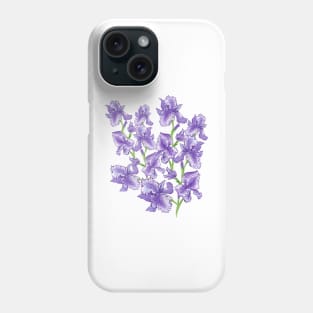 FLOWERS Irises-Bouquet of irises-Beautiful irises Phone Case