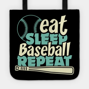 Eat Sleep Baseball repeat Tote