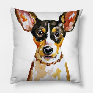 Toy Fox Terrier Pop Art - Dog Lover Gifts Pillow