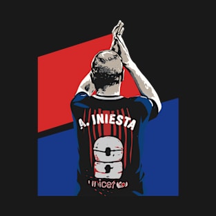 Andres Iniesta Colorful Pop Art T-Shirt