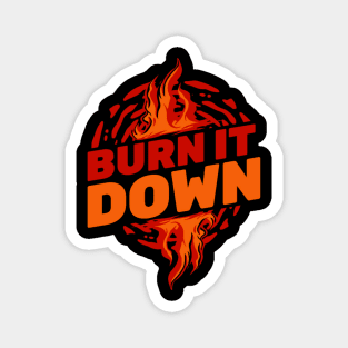 Seth Rollins Burn It Down Seth Freakin Rollins Wrestling Merch Magnet