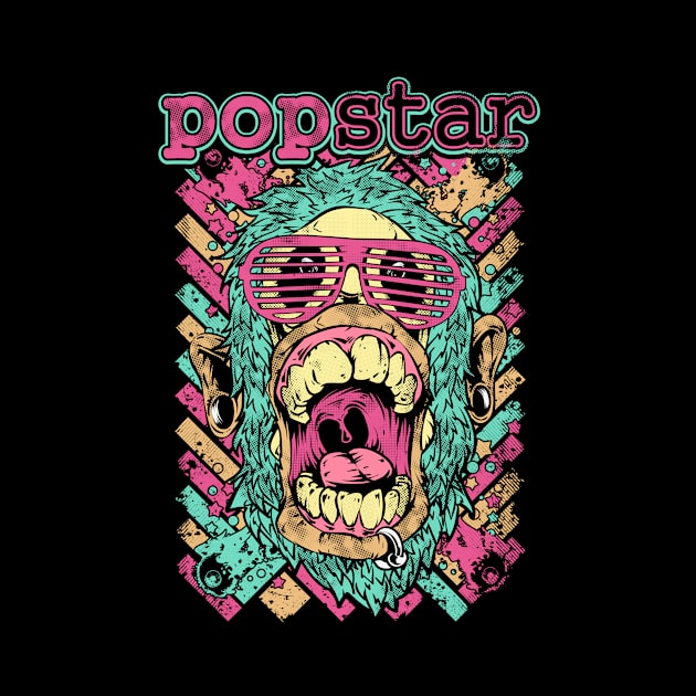 monkey popstar by Yeeei