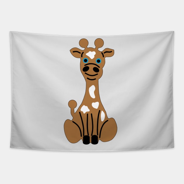 Cute Baby Giraffe Tapestry by CBV