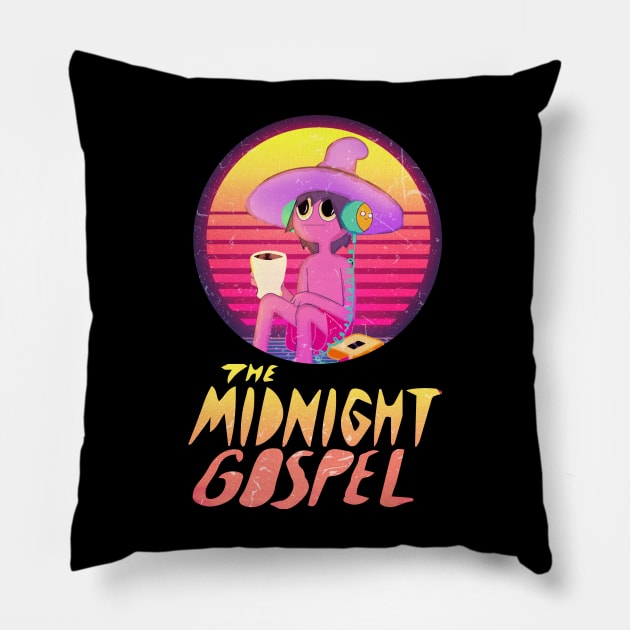 Midnight Gospel Retro Pillow by LAKOSH