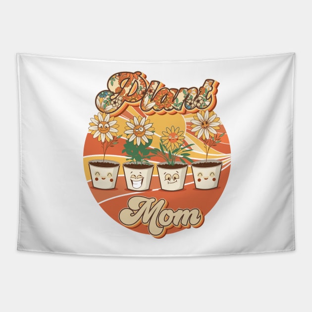 Mother day  plant mom mama lover groovy quote You Grow Girl Tapestry by HomeCoquette