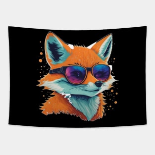 Fox in sunglasses Tapestry