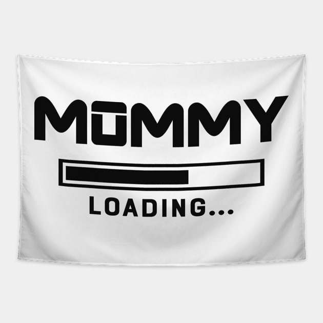 Mommy Loading Please Wait Tapestry by KC Happy Shop