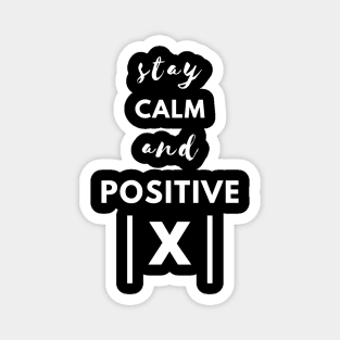 Stay Positive Math Shirt, Math Tee for Math Majors, Mathematics T-Shirt for Men and Women, Mathematics Gift for Math Genius Magnet