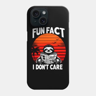 Fun Fact 'Sloth Time' Phone Case